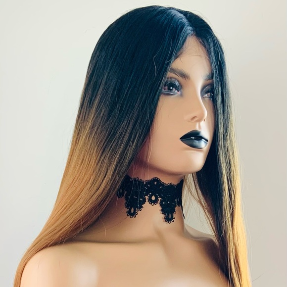 Gorgeous 36” Golden Auburn Synthetic Lace Front Wig - Picture 4 of 16
